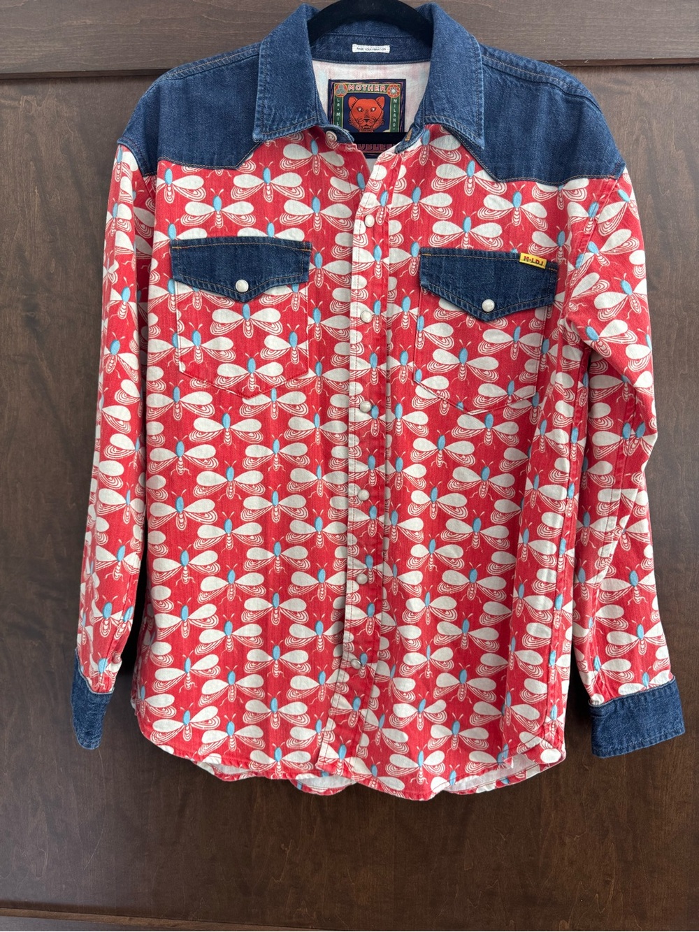 MOTHER x La DOUBLE J The Tycoon Snap Button Down Shirt Like New Small